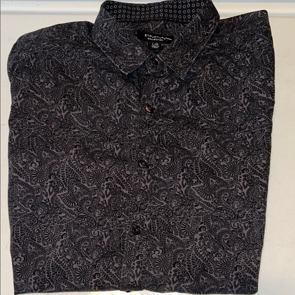 “Structure” Men’s Long Sleeve Dress Shirt